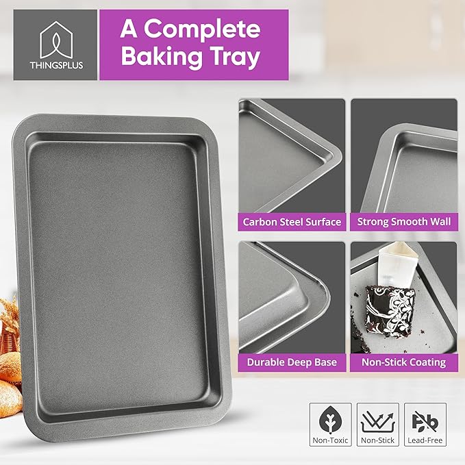 ThingsPlus Baking Trays for Oven Non Stick